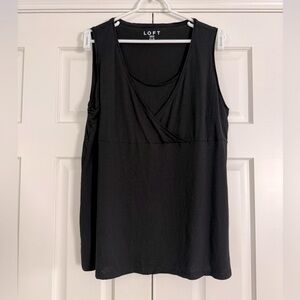 LOFT Black Maternity Nursing Tank Top Size XL
